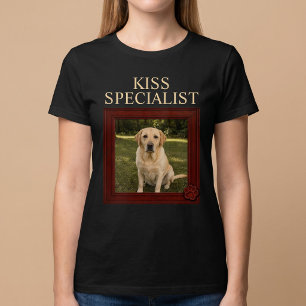 Kiss Specialist Custom Funny Dog Photo T-Shirt