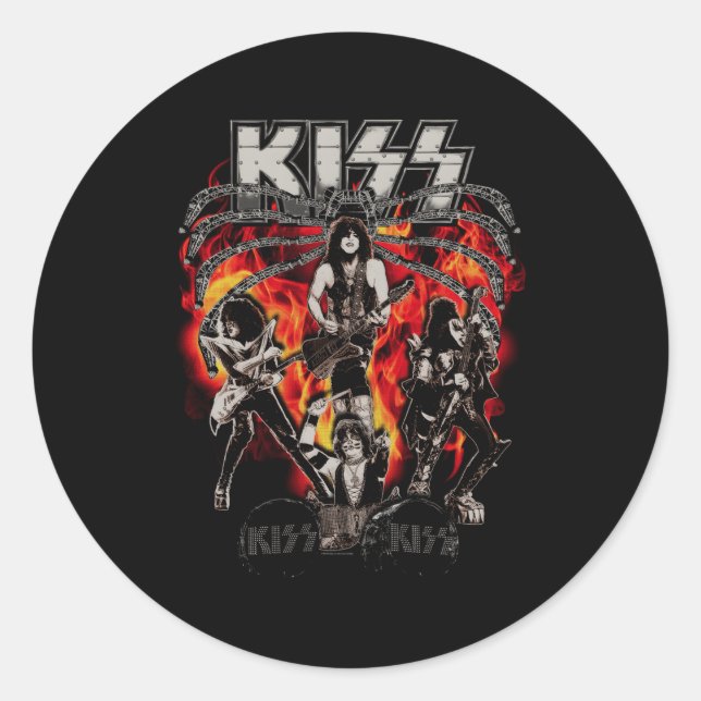 Kiss Spider Stage Classic Round Sticker (Front)