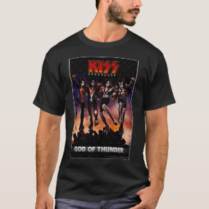 KISS the band Destroyer God ofhunder family T-Shirt