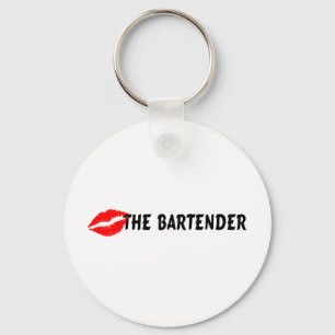 Kiss The Bartender Key Ring