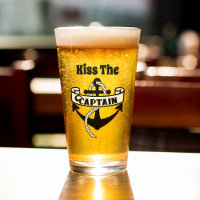 Kiss The Captain Nautical Funny Sailing Quote