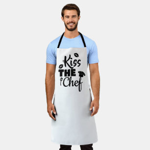 kiss the chef apron