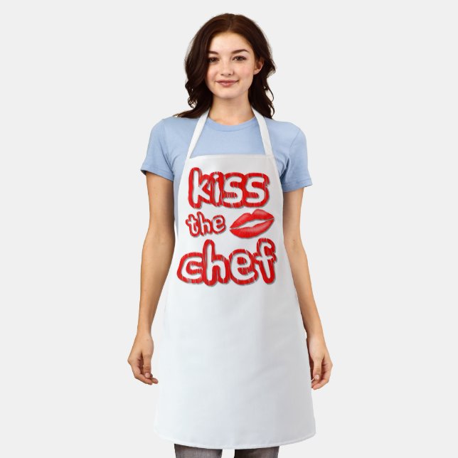 Kiss The Chef Apron (Worn)
