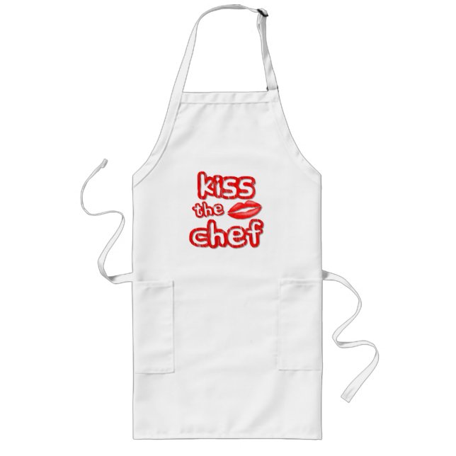 Kiss The Chef Long Apron (Front)