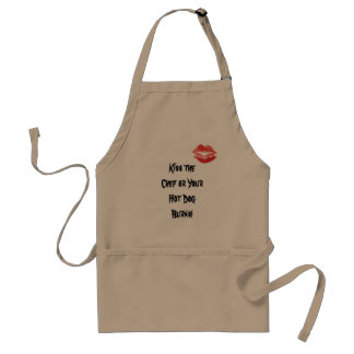 Kiss the Chef or Your Hot Dog Burns! Standard Apron