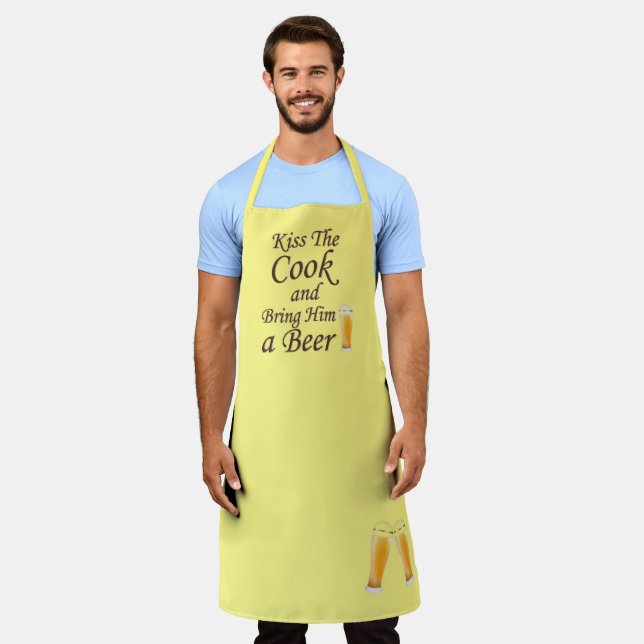 Kiss The Cook and Bring Him a Beer Apron (Worn)