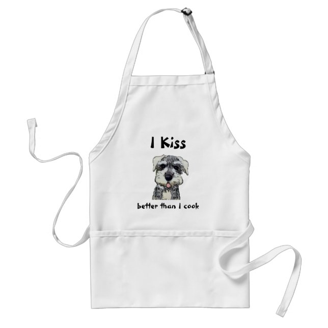 Kiss the Cook Apron Schnauzer (Front)