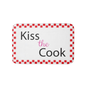 Kiss The Cook Bath Mat
