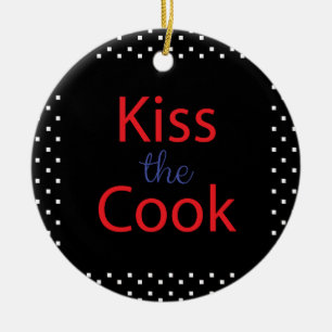 Kiss The Cook Ceramic Tree Decoration