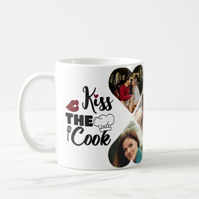 kiss the cook coffee mug (Left)