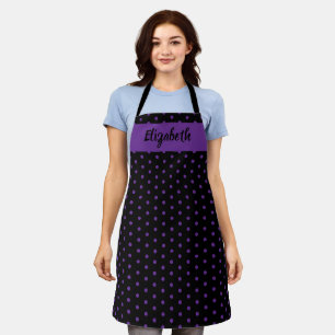 Kiss The Cook Food Chef Kitchen Baker Polka Dots Apron