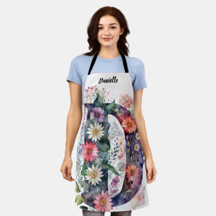 Kiss The Cook Food Chef Kitchen BBQ Baker Monogram Apron