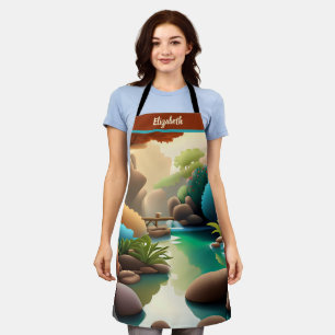 Kiss The Cook Food Chef Kitchen BBQ Baker Nature Apron