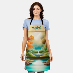 Kiss The Cook Food Chef Kitchen BBQ Baker Nature Apron