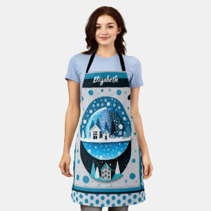 Kiss The Cook Food Chef Kitchen BBQ Baker Winter Apron
