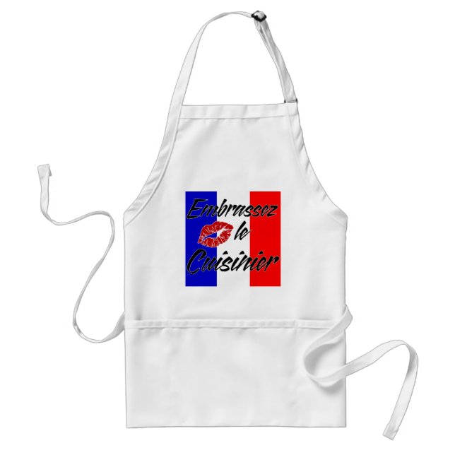 Kiss The Cook (French) Standard Apron (Front)