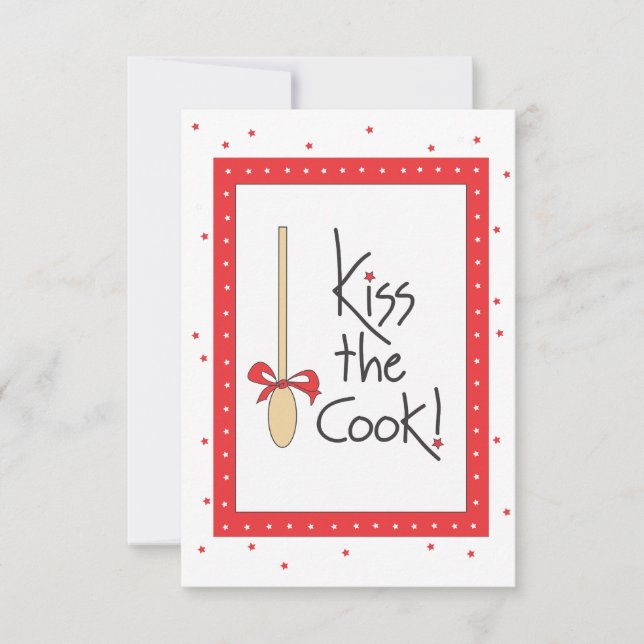 Kiss the Cook! gift card for food baskets (Front)