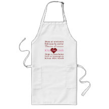 Kiss the Cook in 7 Languages Apron