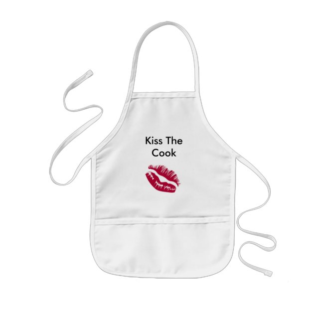 Kiss The Cook Kids Apron (Front)