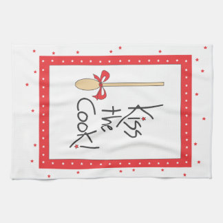 Kiss the Cook! kitchen towel