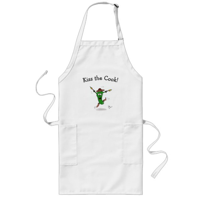 Kiss the Cook long apron (Front)