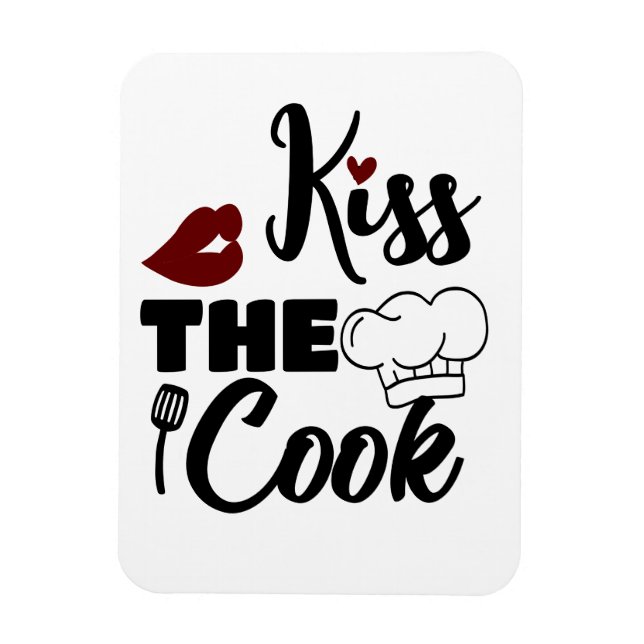 kiss the cook magnet (Vertical)