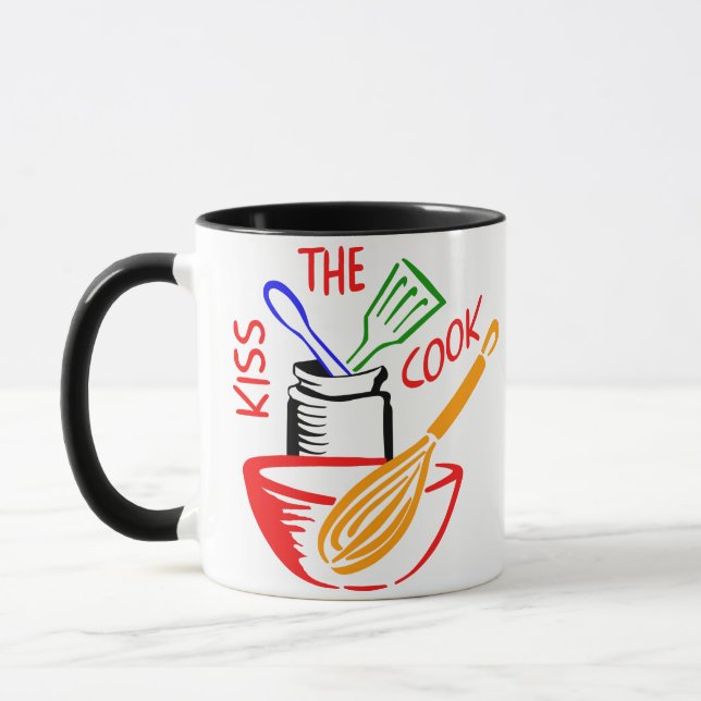 Kiss the Cook Mug (Left)