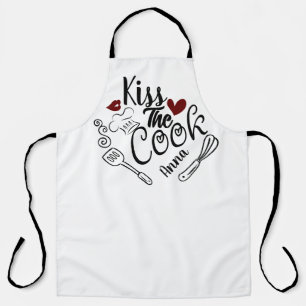 kiss the cook personalised apron