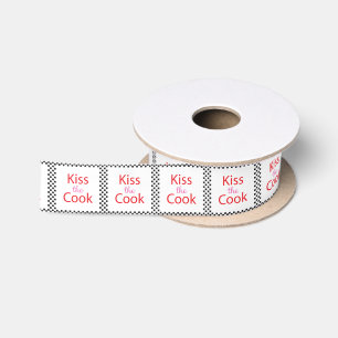 Kiss The Cook Satin Ribbon