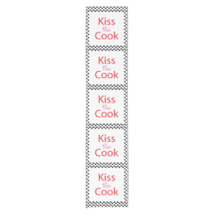 Kiss The Cook Short Table Runner