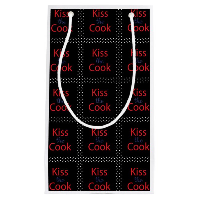 Kiss The Cook Small Gift Bag (Front)