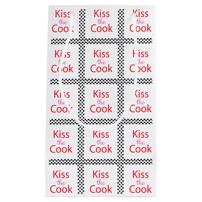 Kiss The Cook Small Gift Bag (Front)
