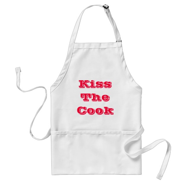 KISS THE COOK!!!! STANDARD APRON (Front)