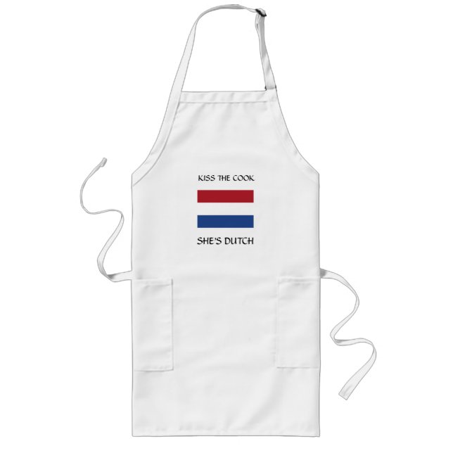 Kiss The Dutch Cook Long Apron (Front)