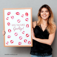 Kiss The Miss Goodbye Bachelorette Game Keepsake