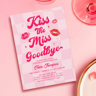 Kiss the Miss Goodbye Bridal Shower Invitation