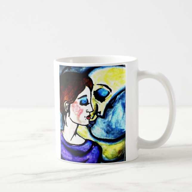 kiss the moon coffee mug (Right)
