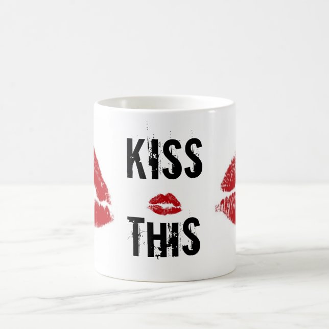 kiss this lipstick coffee mug (Center)