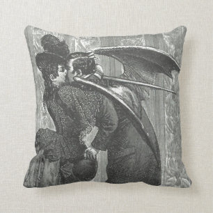 Kiss Victorian/Gothic Vampire 20" Sq Throw Pillow