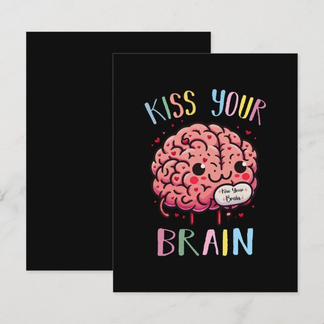 Kiss Your Brain Teacher Card (Front/Back)