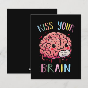 Kiss Your Brain Teacher Holiday Card