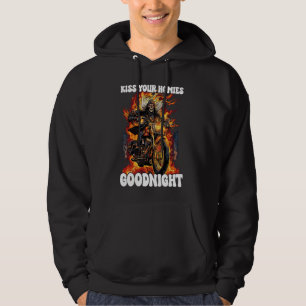 Kiss Your Homies Goodnight Cringe Skeleton Hoodie