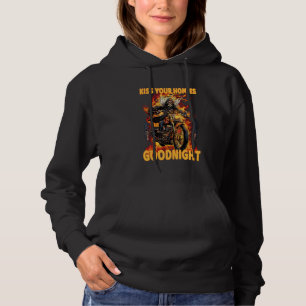 Kiss Your Homies Goodnight Cringe Skeleton Hoodie