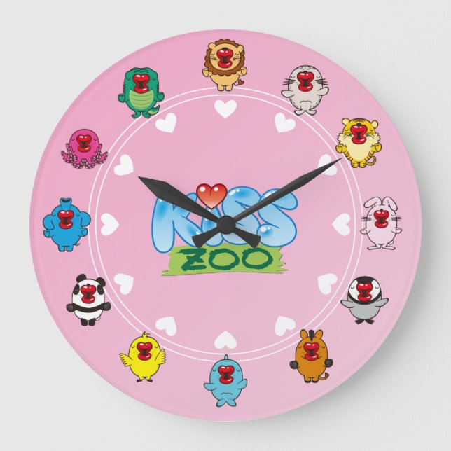 kiss zoo large clock (Front)