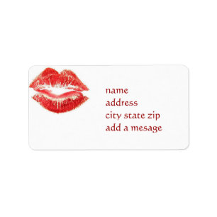 KISSABLE ADDRESS LABEL