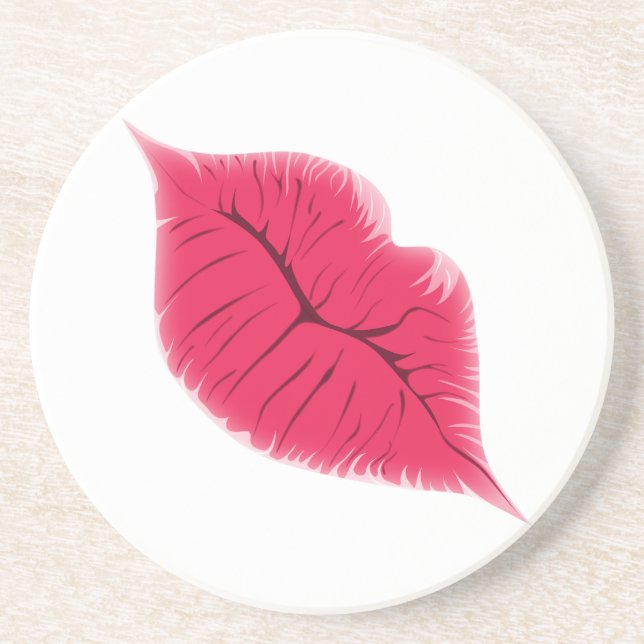 Kissable Lips Coasters: Coaster (Front)