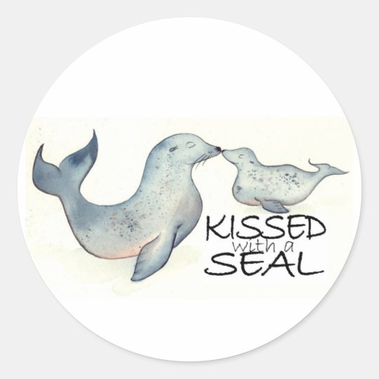 Kissed with a Seal Stickers