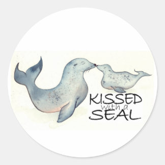 Kissed with a Seal Stickers