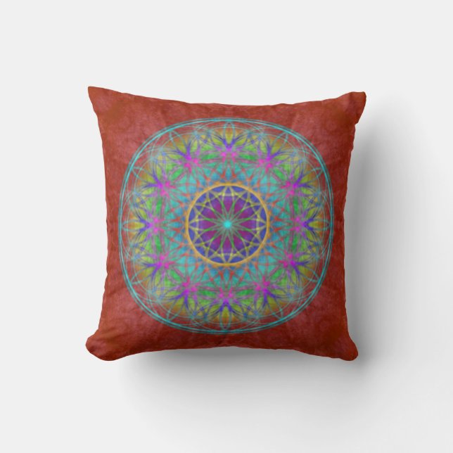 Kissen ~ Healing~Energy Oneness ~ "Flower Of Life" Cushion (Front)