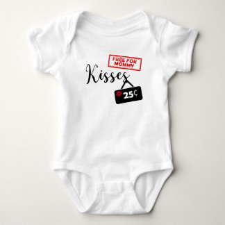 Kisses 25 Cent Free For Mummy Baby Bodysuit